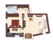 Grundriss 3,2,1 Deins! Sch�ne 68m2 Eigentumswohnung f�r Innenstadtliebhaber! Direkt in Dillingen a. d. Donau