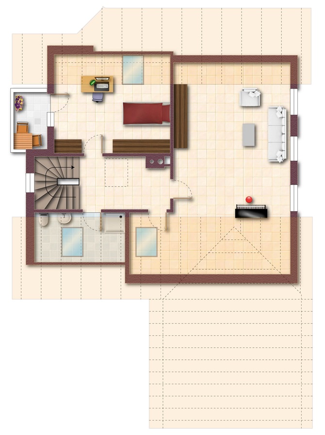 Dachgescho� Einfamilienhaus Staufen