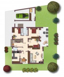 Erdgescho� ! Bungalowartiges Ein- oder Zweifamilienhaus mit Ausbaureserve in Lutzingen!
