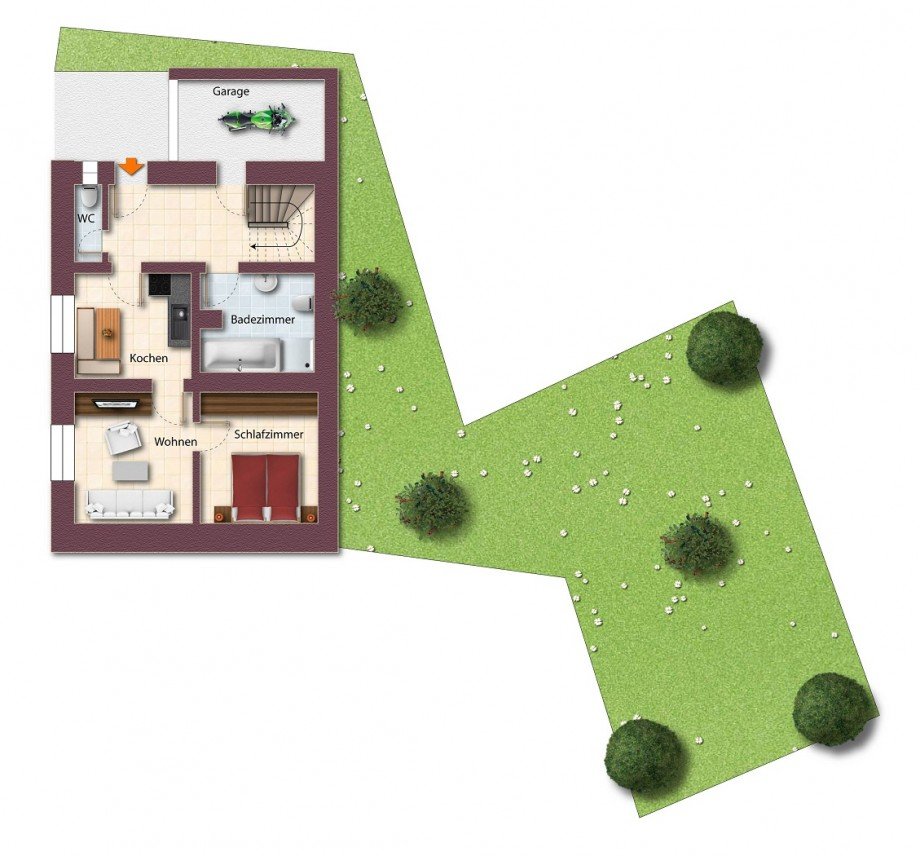 Erdgescho� Haus Hermaringen