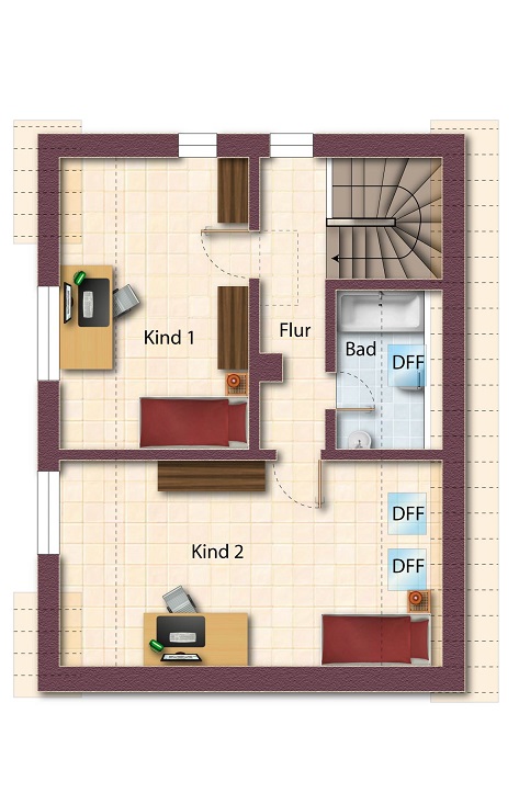 Dachgescho� Haus Hermaringen