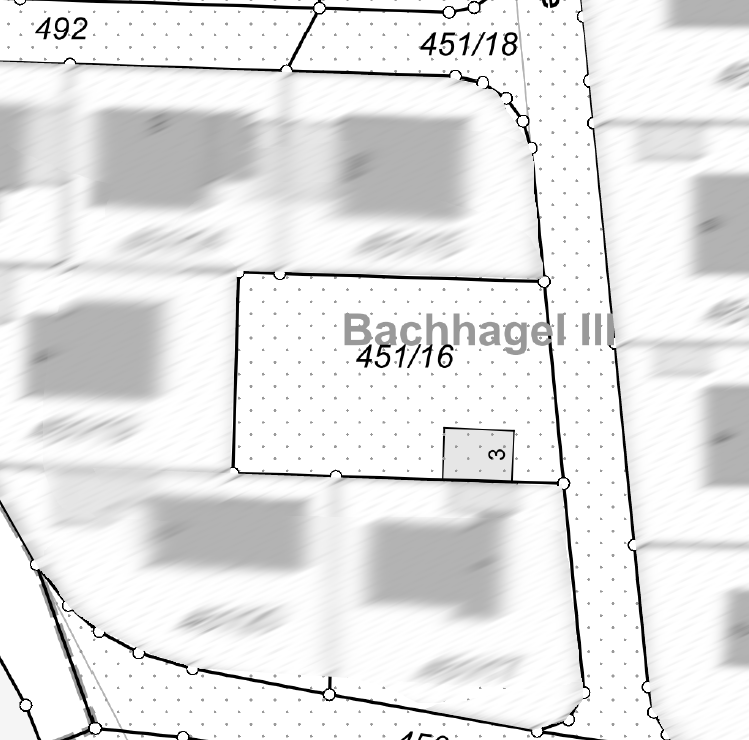 Bild Lageplan Wohngrundst�ck Bachhagel